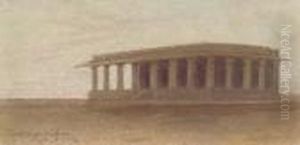 View At Fatehpur Sikri, India by Edward Lear