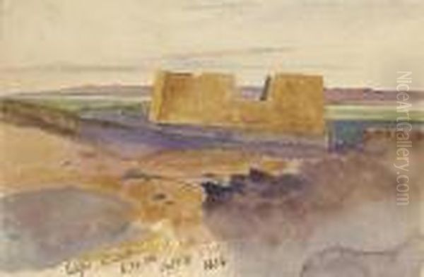 Edfu At Sunset - view 1