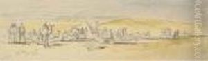 Encampment Gebel Alaka, Near Suez, Egypt by Edward Lear