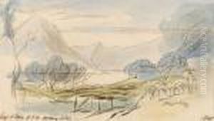 Lago D'iseo, Lombardy, Italy by Edward Lear