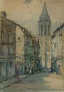 French Cathedral Town by Noel Harry Leaver