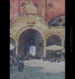 The Market Padua With Figures