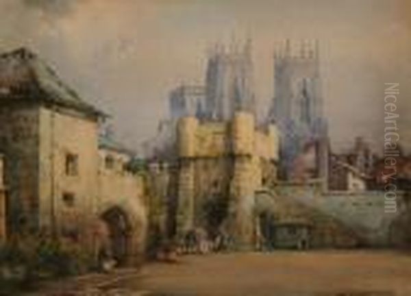 Landscape With City Gates And Cathedralbeyond - view 1
