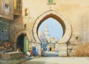 Une Porte De Ville En Arabie by Noel Harry Leaver