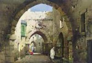 A Street In Jerusalem by Noel Harry Leaver