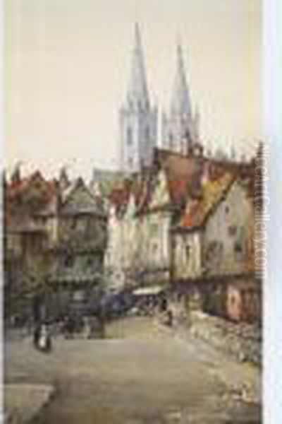 In Old Chartres; An Old Town In Normandy - view 1