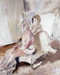 Margot and Madeleine by Jules Pascin