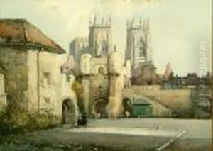 York Minster From Bootham Bar by Noel Harry Leaver