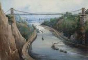 The Avon Gorge, Looking Towards Hotwells And The Clifton Suspension Bridge The Avon Gorge, Looking Towards Hotwells And The Clifton Suspension Bridge
