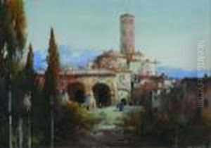 Untitled Italian Scene by Noel Harry Leaver