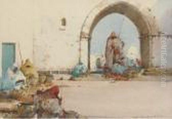 The Orange Sellers - view 1