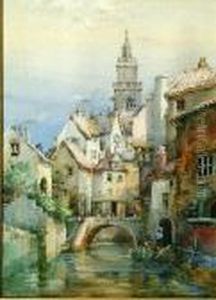 A Dutch Canal by Noel Harry Leaver