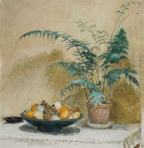 Coupe De Fruits Et Fougere by Henri Lebasque