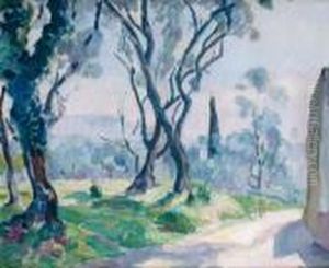 Chemin A L'entree Du Village by Henri Lebasque