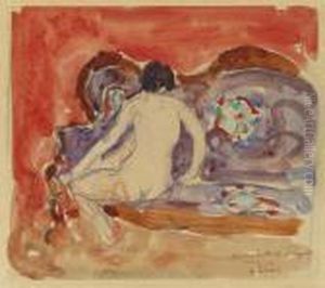 Nu De Dos Sur Le Divan by Henri Lebasque