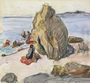 Personnages Sur Une Plage Personnages Sur Une Plage