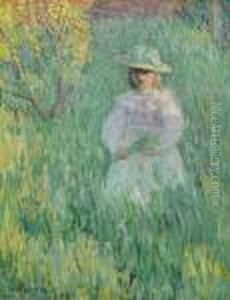 Petite Fille Dans Une Prairie