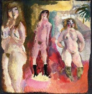 Three Nudes by Jules Pascin
