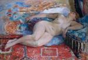 Nu Couche Et Endormi by Henri Lebasque