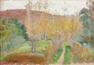 Personnage Dans Un Paysage by Henri Lebasque