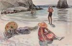 Sur La Plage by Henri Lebasque
