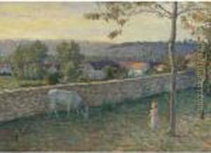 L'enfant Dans Le Pre A Pierrefonds by Henri Lebasque