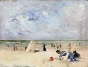 Sur La Plage by Henri Lebasque