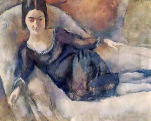 Lady on a Sofa by Jules Pascin