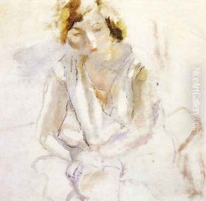 Seated Young Woman I by Jules Pascin