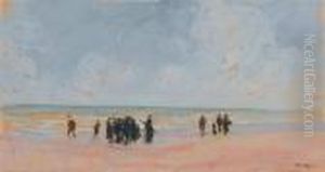 Personnages En Bord De Mer by Henri Lebasque