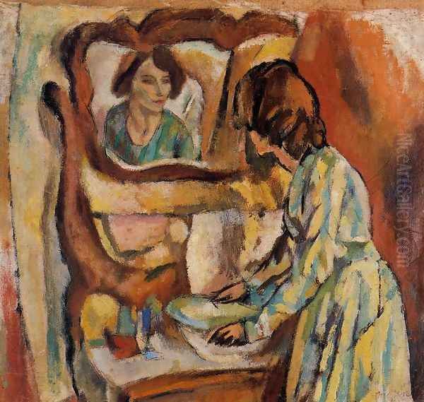 Woman Washing Herself - view 1