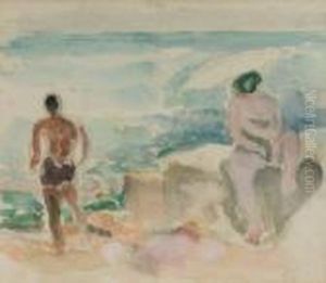 Couple De Baigneurs by Henri Lebasque