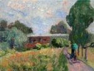 Personnage Sur Un Chemin by Henri Lebasque