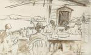 Scene De Cafe by Henri Lebasque
