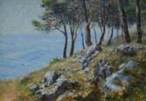Coastal Landscape, From A Rocky Hillside by Henri Lebasque