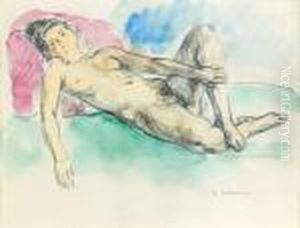 Modele Nu Assoupi by Henri Lebasque