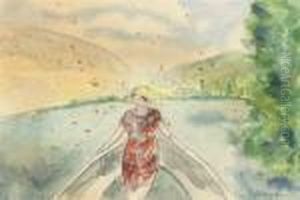 Femme Dans Un Bateau by Henri Lebasque