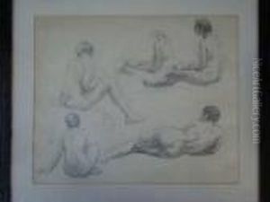 Etude De Nus Crayon Sur Papier