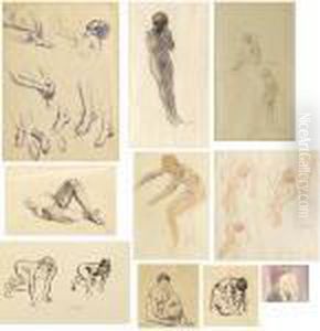 Group Of Ten Figural Studies by Henri Lebasque