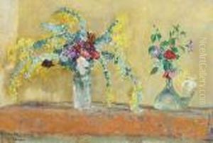 Deux Vases De Fleurs by Henri Lebasque