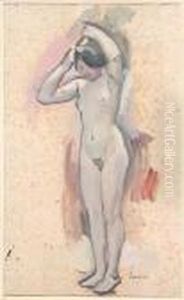 Nu Feminin A Sa Coiffure by Henri Lebasque