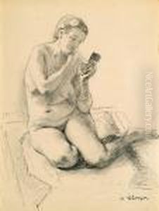 Nu Assis by Henri Lebasque