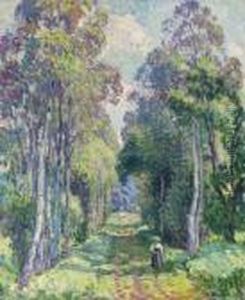 Pierrefonds, La Promenade En Foret by Henri Lebasque