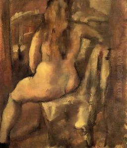 Seated Nude by Jules Pascin