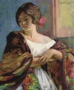 Jeune Femme Au Chale by Henri Lebasque