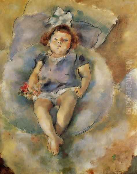 Little Girl with a White Ribbon - view 1