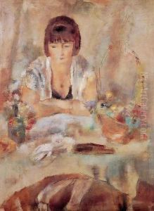 Portrait of Lucy at a Table