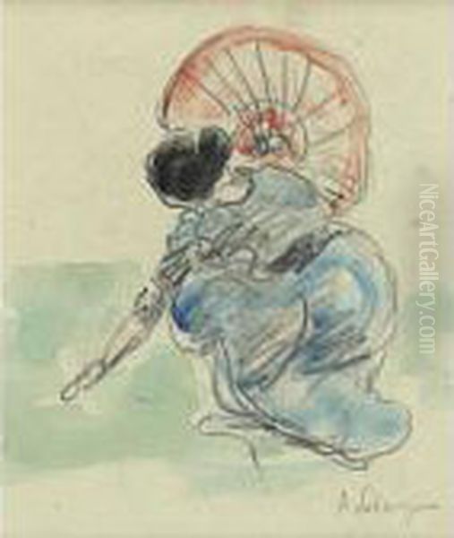 Femme A L'ombrelle - view 1