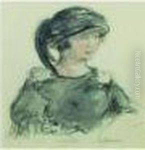 Portrait De Marthe Au Chapeau, Vers 1920-1925 Portrait De Marthe Au Chapeau, Vers 1920-1925