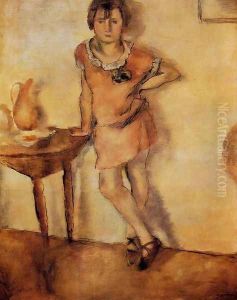 Young Girl in a Dress by Jules Pascin